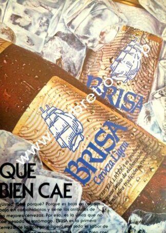 AFICHE RETRO ORIGINAL DE CERVEZA BRISA AÑOS 70s /1
