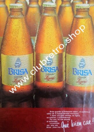 AFICHE RETRO ORIGINAL DE CERVEZA BRISA AÑOS 70s /3