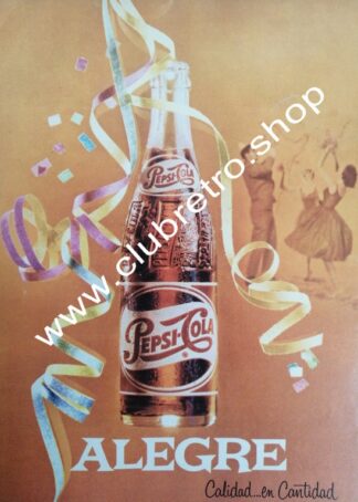 CARTEL VINTAGE ORIGINAL DE PEPSI COLA 1960s /1