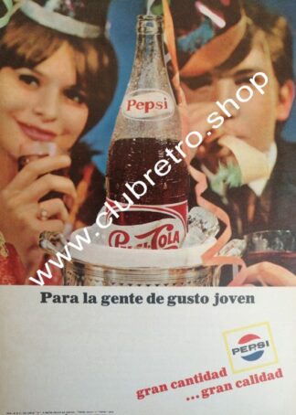 CARTEL VINTAGE ORIGINAL DE PEPSI COLA 1950s /9