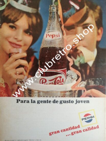 CARTEL VINTAGE ORIGINAL DE PEPSI COLA 1950s /9