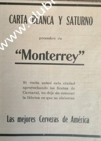 AFICHE PUBLICIDAD ANTIGUA. CERVECERIA CUAUHTEMOC 1911 /6