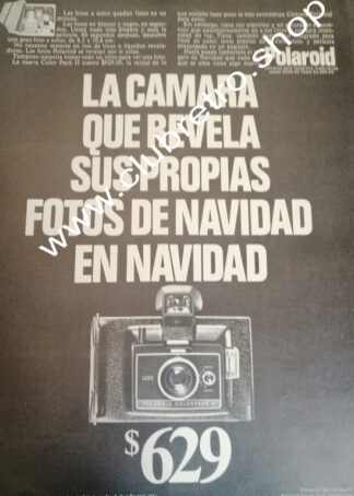 CARTEL PUBLICIDAD RETRO DE CAMARAS POLAROID COLOR PACK II. 1979 /2