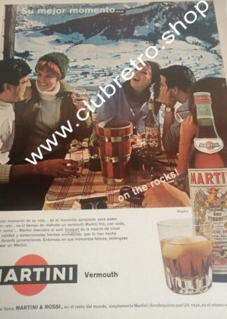 CARTEL PUBLICIDAD RETRO ORIGINAL. VINOS MARTINI 1960s /1 (copia)