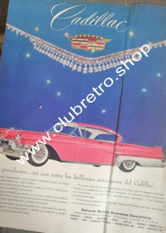 PUBLICIDAD VINTAGE AUTOS CADILLAC 1957 (MALTRATADO)