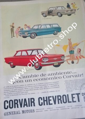 PUBLICIDAD VINTAGE AUTOS CHEVROLET CORVAIR 500 1967 /14