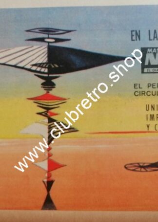 PUBLICIDAD RETRO DE MONTERREY. PERIODICO MAS NOTICIAS, 1960 ARTISTICO