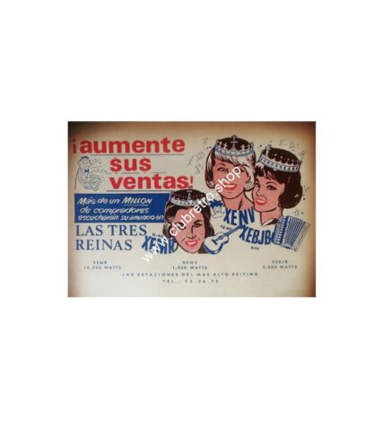 PUBLICIDAD RETRO RADIO DIFUSORAS DE MONTERREY 1960s