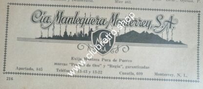 SET DE 12 AFICHES PUBLICITARIOS RETRO DE MONTERREY 1920s -40s ORIGINALES - Image 9