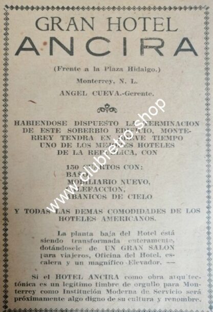 SET DE 12 AFICHES PUBLICITARIOS RETRO DE MONTERREY 1920s -40s ORIGINALES - Image 8