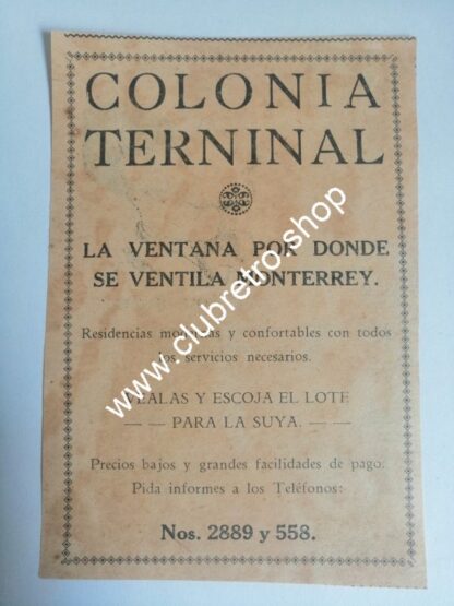 SET DE 12 AFICHES PUBLICITARIOS RETRO DE MONTERREY 1920s -40s ORIGINALES - Image 5