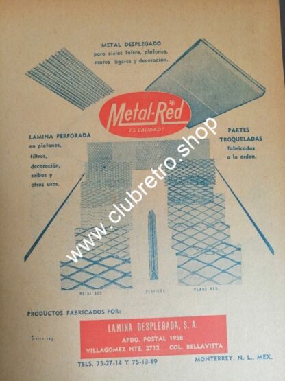 SET DE 17 AFICHES PUBLICITARIOS RETRO DE MONTERREY 1940s -60s - Image 12