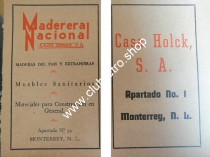 SET DE 17 AFICHES PUBLICITARIOS RETRO DE MONTERREY 1940s -60s - Image 8