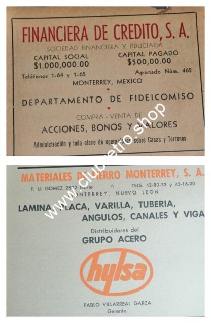 SET DE 17 AFICHES PUBLICITARIOS RETRO DE MONTERREY 1940s -60s - Image 4