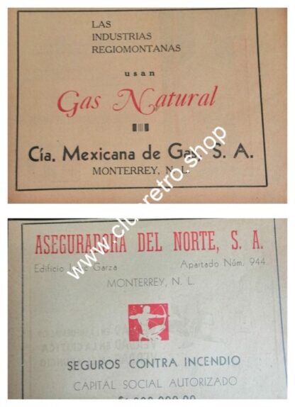 SET DE 17 AFICHES PUBLICITARIOS RETRO DE MONTERREY 1940s -60s - Image 3