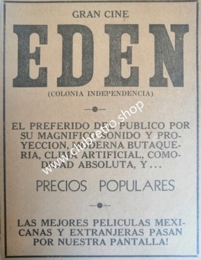 2 AFICHES ANTIGUOS. CINES DE MONTERREY 1942 - Image 2