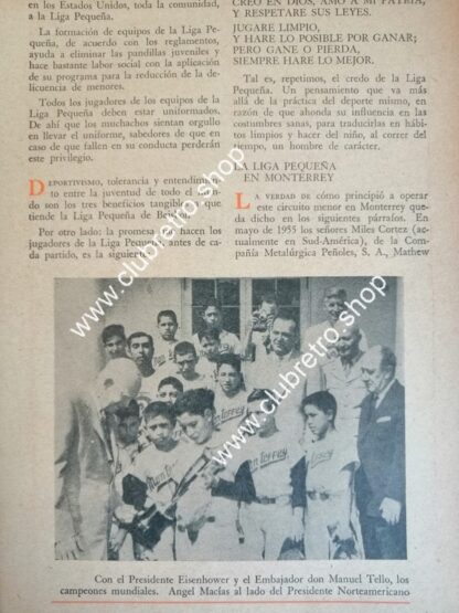 AFICHES ANTIGUOS LOS NIÑOS CAMPEONES DE MONTERREY 1958 - Image 5