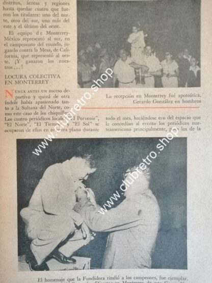 AFICHES ANTIGUOS LOS NIÑOS CAMPEONES DE MONTERREY 1958 - Image 3
