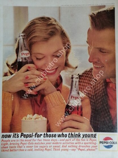 CARTEL DE PUBLICIDAD RETRO DE PEPSI 1963 -N4