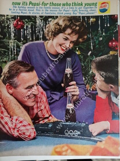 CARTEL DE PUBLICIDAD RETRO DE PEPSI 1960s