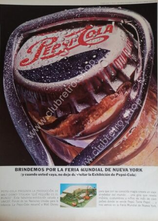 CARTEL DE PUBLICIDAD RETRO DE PEPSI 1964 N13