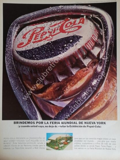 CARTEL DE PUBLICIDAD RETRO DE PEPSI 1964 N13