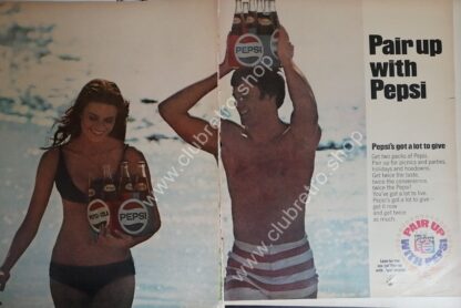 CARTEL DE PUBLICIDAD RETRO DE PEPSI 1967 N11 - Image 2
