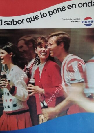 CARTEL DE PUBLICIDAD RETRO DE PEPSI 1967 N9
