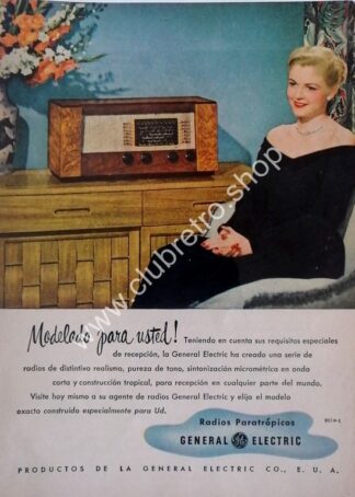 AFICHE ANTIGUO ORIGINAL. RADIO GENERAL AÑOS 1940s /0