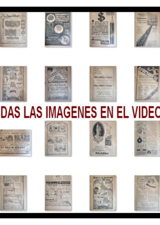 COLECCION 200 AFICHES PUBLICITARIOS ANTIGUOS DE ARGENTINA 1925-1934