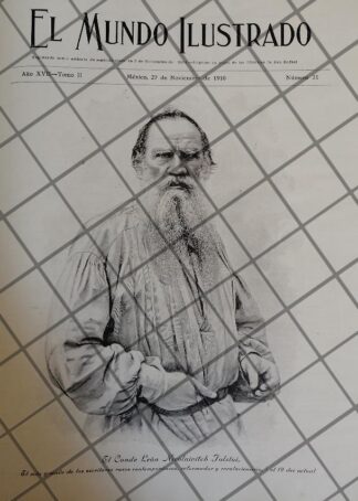 PORTADA ANTIGUA MUERE LEON TOLSTOI 1910