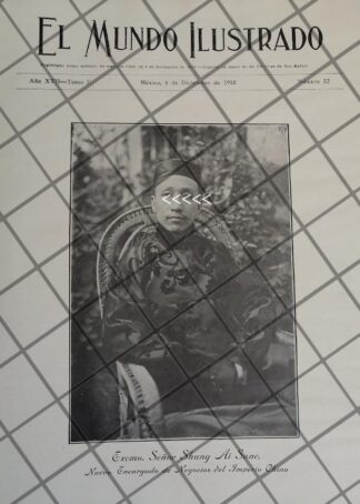 PORTADA ANTIGUA DIPLOMATICO CHINO. SHUNG AI SUNE 1910