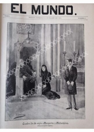 PORTADA ANTIGUA 1896 DE LEANDRO IZAGUIRRE, IGLESIA