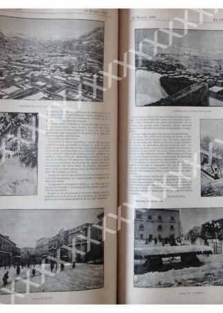 NOTA PRENSA ANTIGUA 1896 NEVADA EN ZACATECAS
