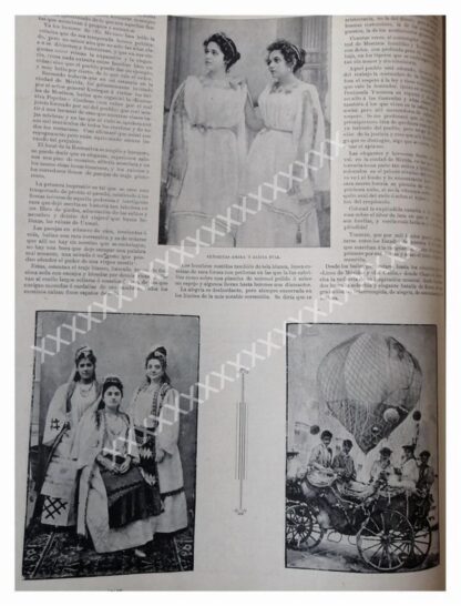 NOTA PRENSA ANTIGUA CARNAVAL DE MERIDA YUC. 1896 - Image 3