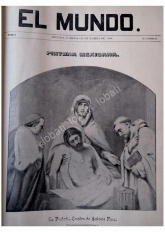 PORTADA ANTIGUA 1896 DE JOSE SALOME PINA. ARTE SACRO