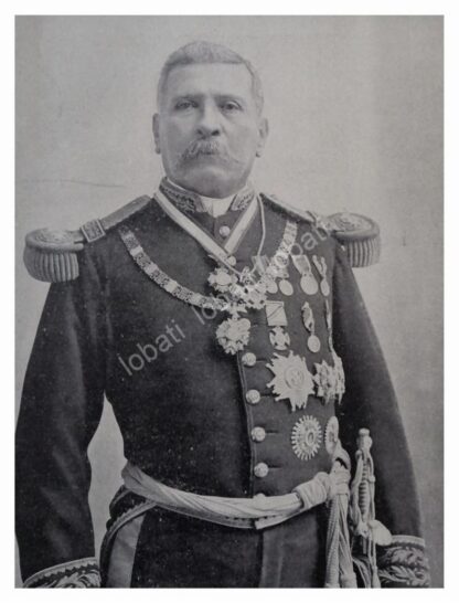NOTA Y GRABADO ANTIGUO 1896 PORFIRIO DIAZ Y BANQUETE - Image 2