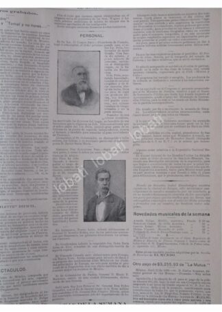 NOTA PRENSA ANTIGUA. MUERE CRNL. ROSALIO RUBIO. 1896