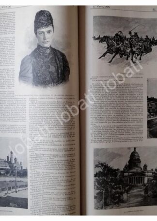 NOTA PRENSA ANTIGUA 1896 CORONACION DEL ZAR DE RUSIA