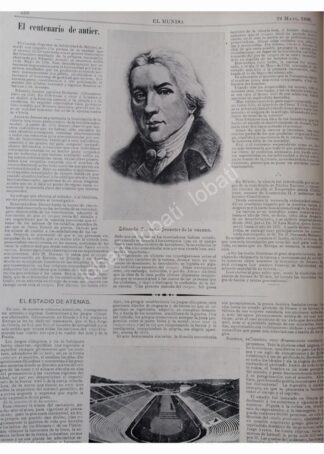 NOTA ANTIGUA 1896 CENTENARIO DE LA VACUNA DE VIRUELA