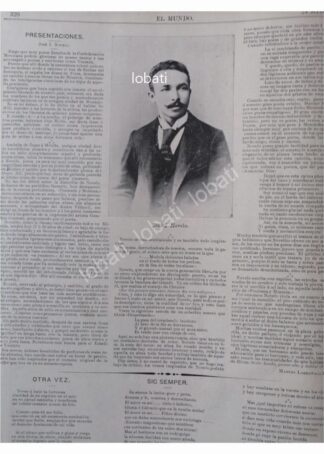 NOTA ANTIGUA 1896 PRESENTAN A JOSE INES NOVELO