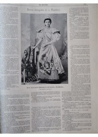 NOTA ANTIGUA 1896 CONCEPCION MARTINEZ DE ARREDONDO PERAZA
