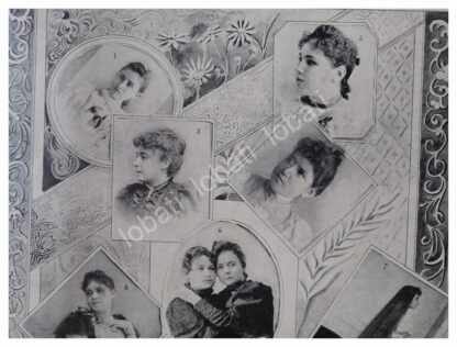 GRABADO ANTIGUO 1896 DAMAS. ALTA SOCIEDAD PORFIRIANA - Image 2