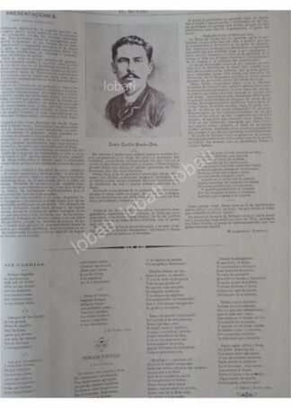 NOTA ANTIGUA 1896 PRESENTAN A JUSTO CECILIO SANTA ANNA