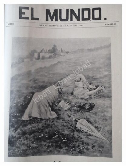 PORTADA ANTIGUA 1896 POR: CARLOS ALCALDE, EN JUNIO