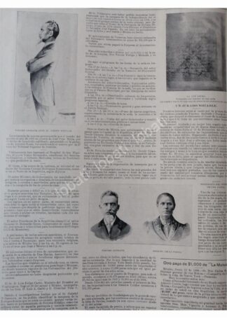 NOTA DE PRENSA ANTIGUA 1896 CASO TIMOTEO ANDRADE