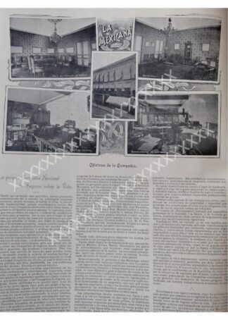 NOTA DE PRENSA 1896 COMPAÑIA DE SEGUROS LA MEXICANA.