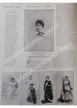 NOTA PRENSA ANTIGUA 1896 DOLORES FRANCO PEÑA ETC