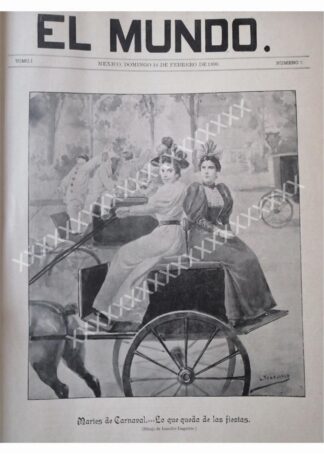 PORTADA ANTIGUA LEANDRO IZAGUIRRE, 1896 FIESTAS