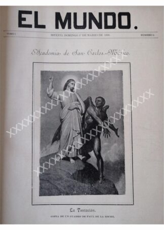 PORTADA ANTIGUA 1895 PAUL DE LA ROCHE, ARTE SACRO